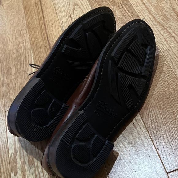 Paraboot Brooks Brothers Classic Brown Leather Men's Shoes - Picture 7 of 8